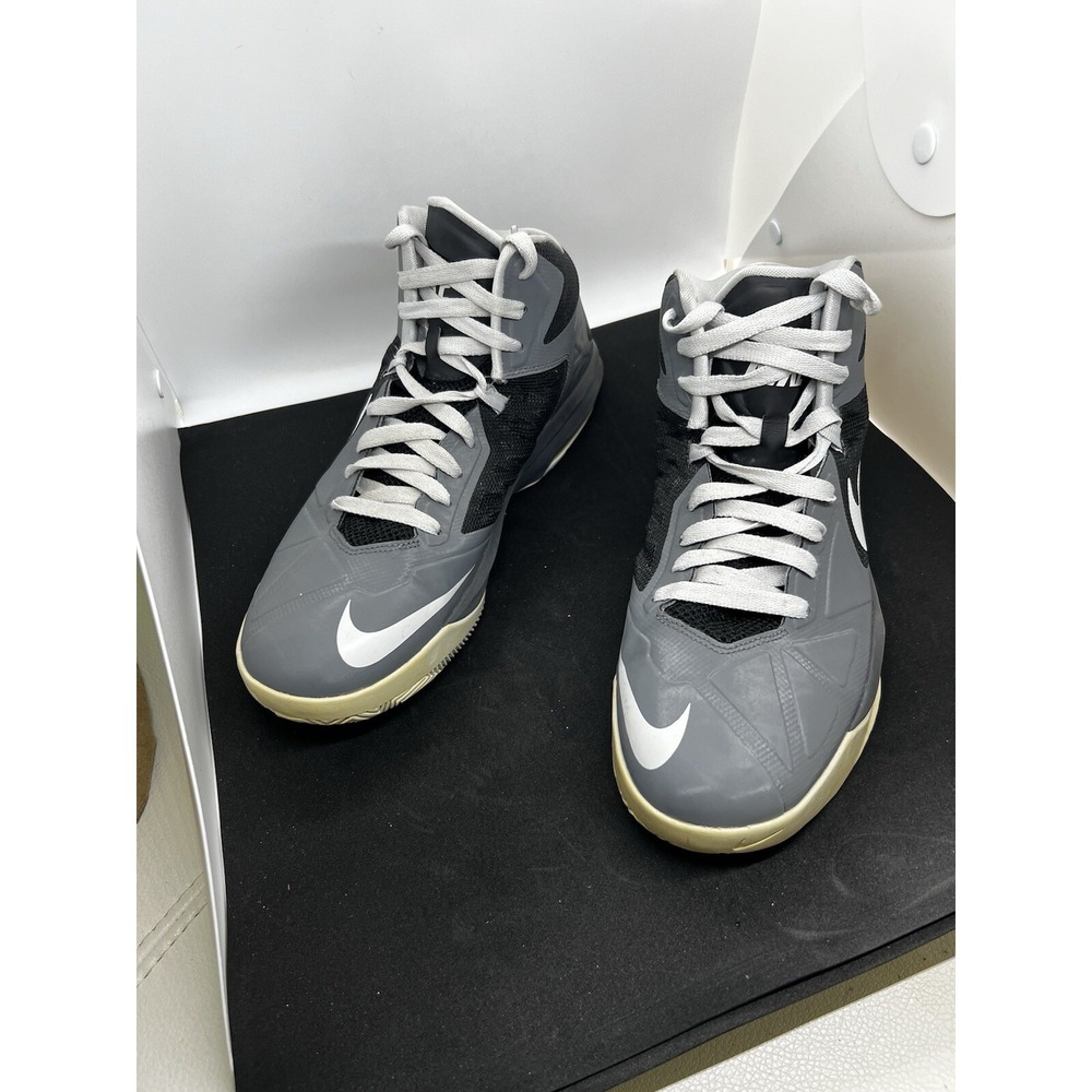 Nike Air Max Body U Mens Size 11.5 Gray Black Basketball Sneakers 599350-001